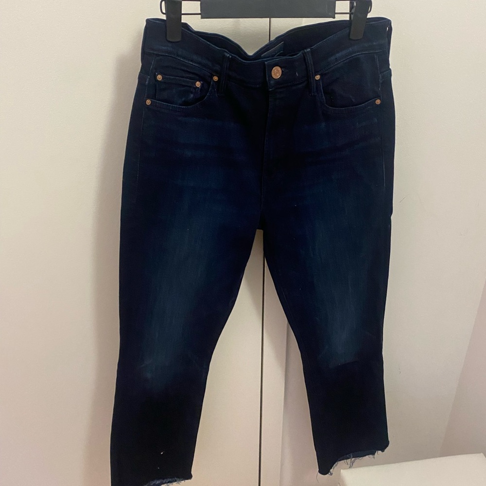 Mother high rise crop jean